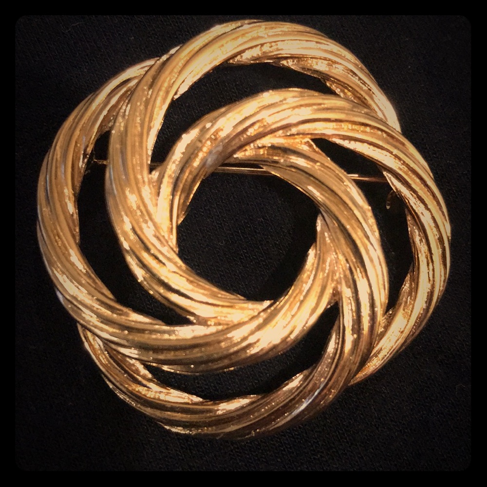 Vintage Monet swirl pin